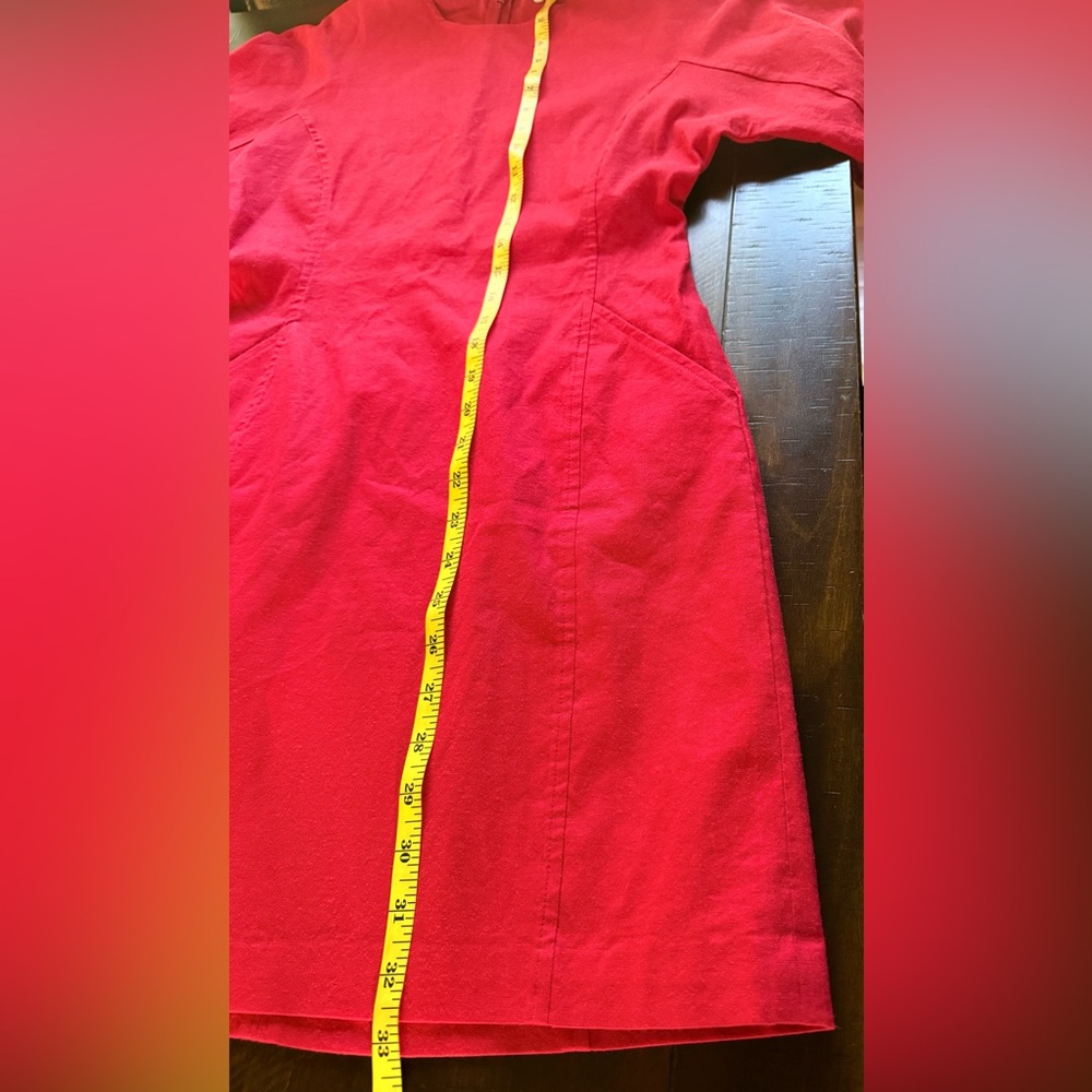 A.L.C. Valenti Puff Sleeve Fitted Red Mini Dress size 4 - Picture 13 of 14